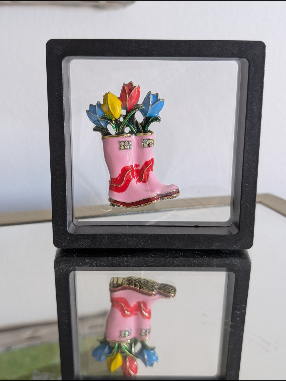 Tulip-in-Boot Brooch